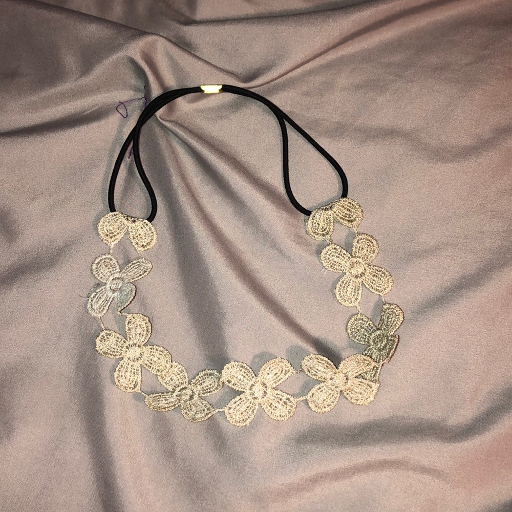 Flower elastic headband